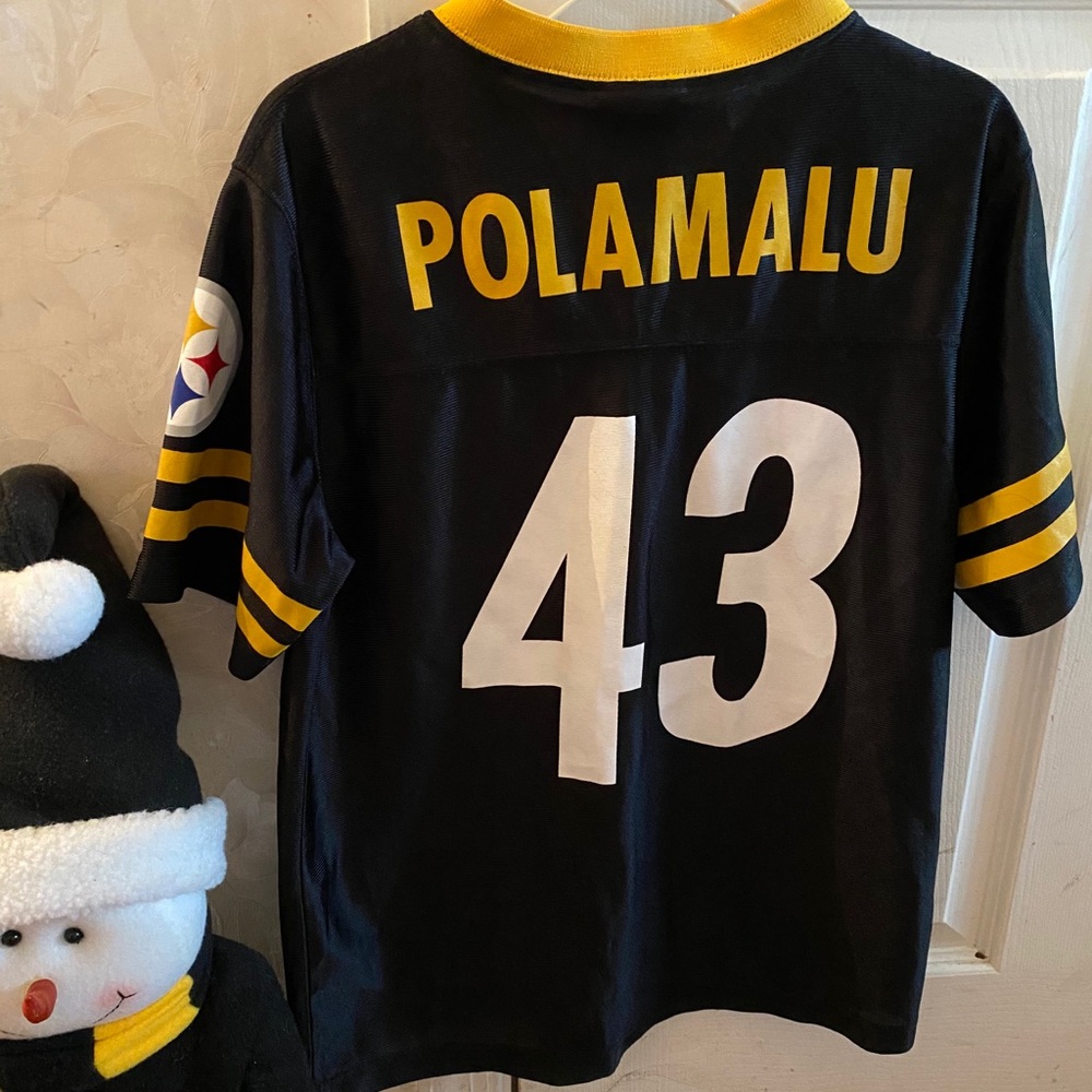 Polamalu #43 Steelers Boys Jersey - Large